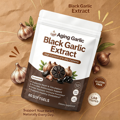 Black Garlic Extract (Fermented Odorless Softgels)