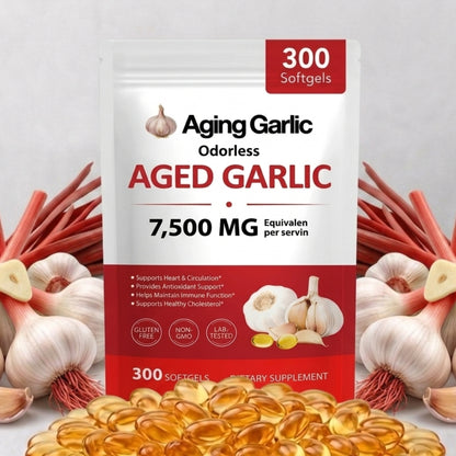 Aged Garlic Extract (7500mg Odorless Softgels)
