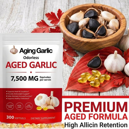 Aged Garlic Extract (7500mg Odorless Softgels)